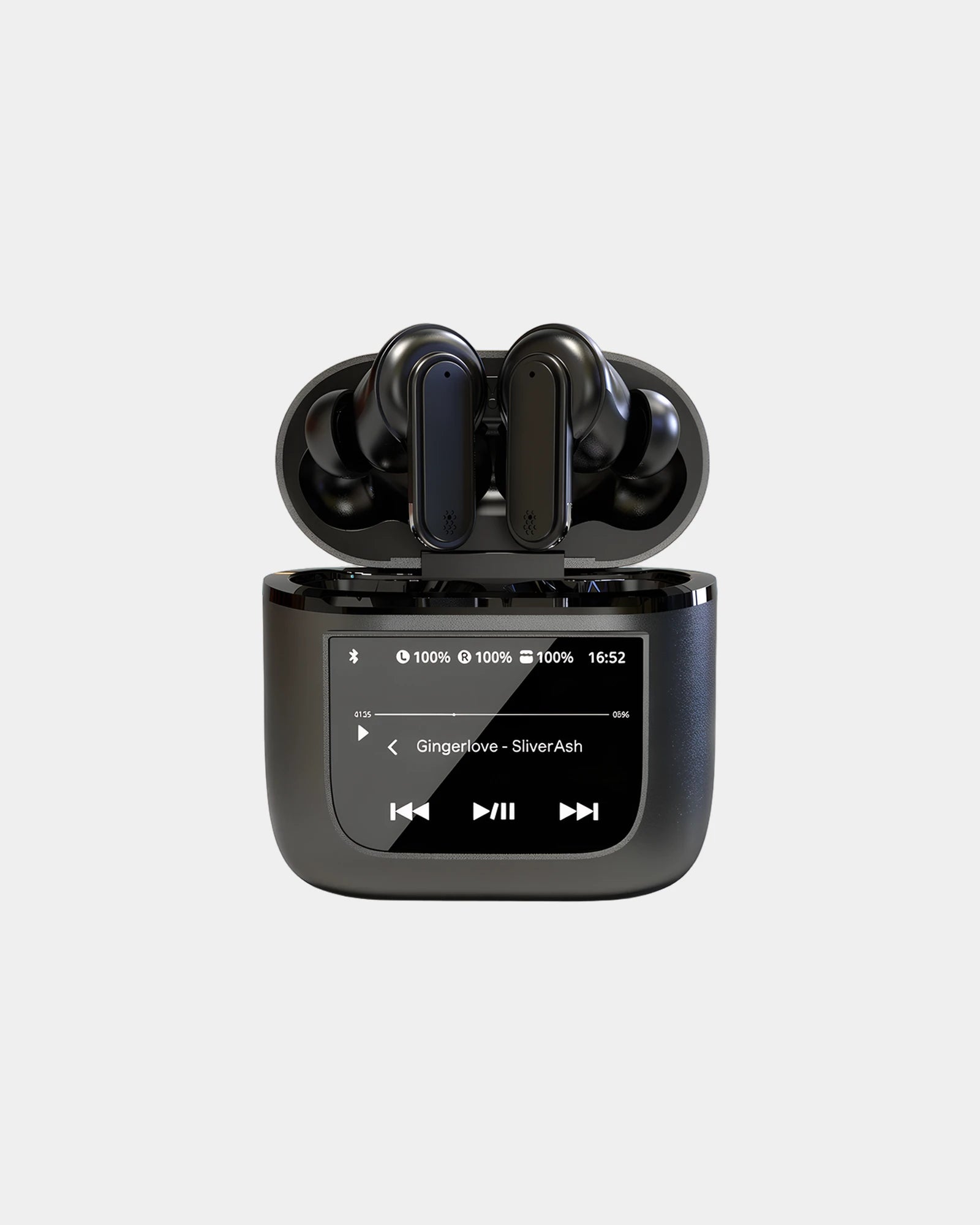 Auricolari ANC Bluetech con schermo LCD da personalizzare - 1